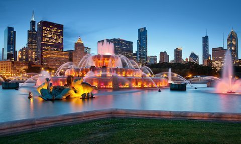 Atak nożownika w rejonie Buckingham Fountain