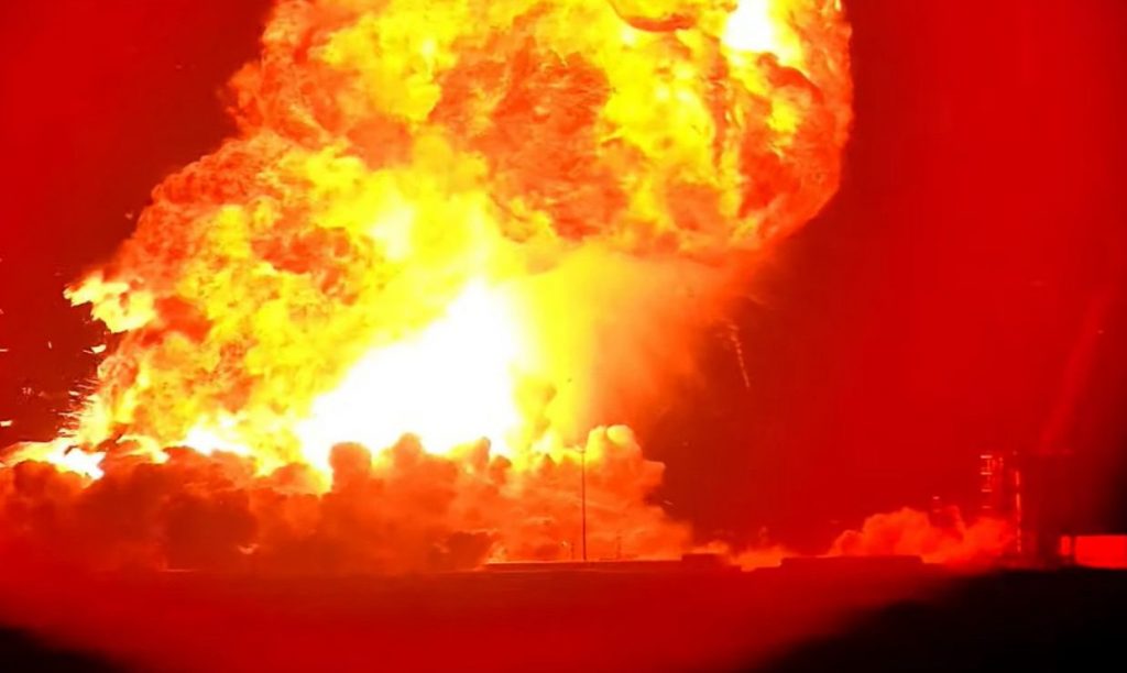 Kolejna eksplozja rakiety Starship firmy SpaceX podczas przygotowań do testowego lotu