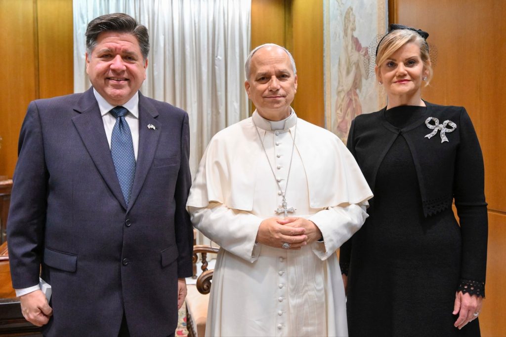 Gubernator JB Pritzker spotkał się z papieżem Leonem XIV