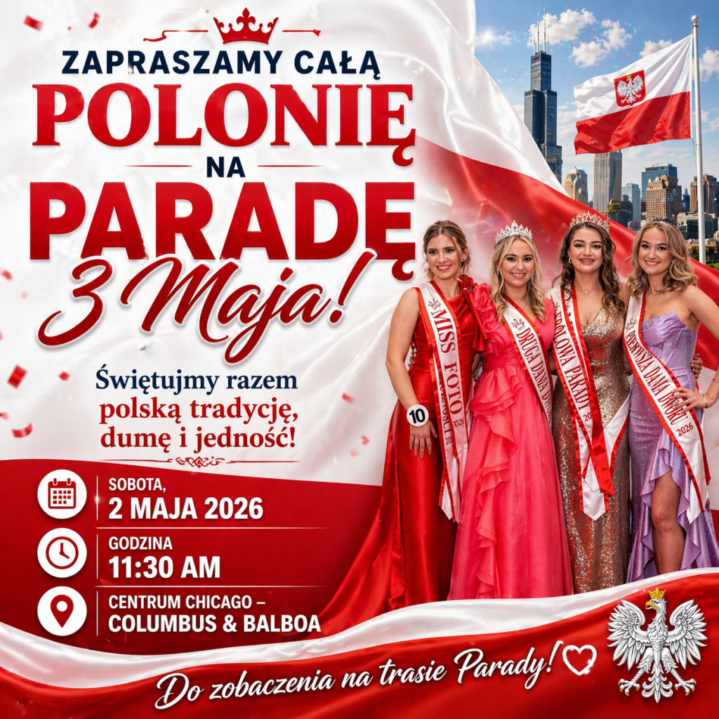 135. Parada 3 Maja: od kościoła św. Stanisława do Buckingham Fountain